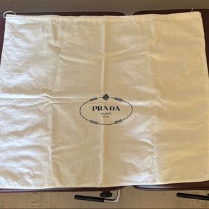 Prada Cream Drawstring Bag